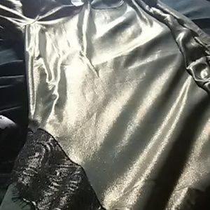 Sparkly Lacey green top